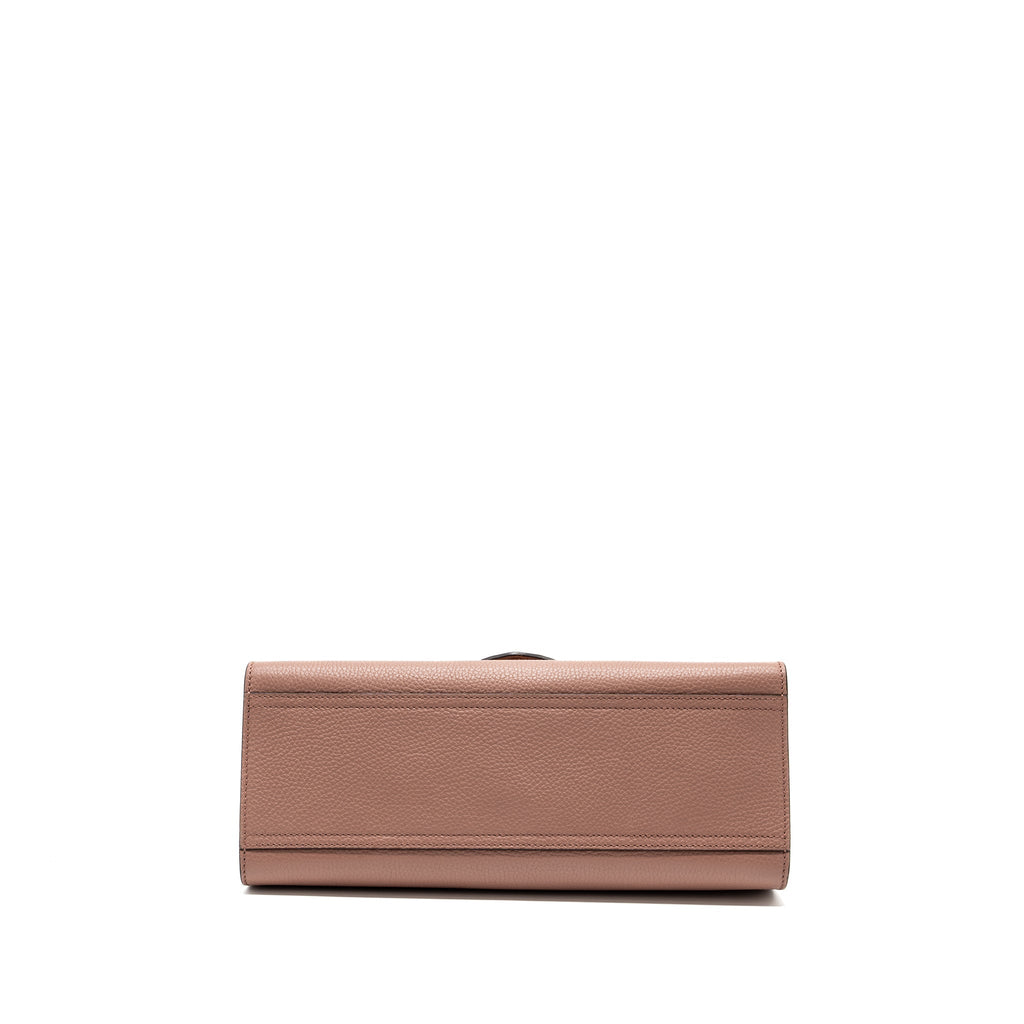 gucci-top-handle-flap-bag-calfskin-dark-pink-ghw