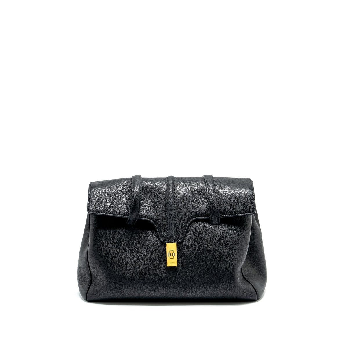 celine-medium-soft-16-bag-grained-calfskin-black-ghw
