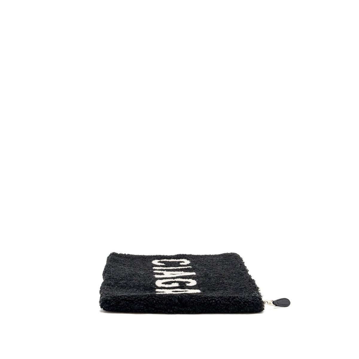 balenciaga-zip-pouch-clutch-shearling-black-white