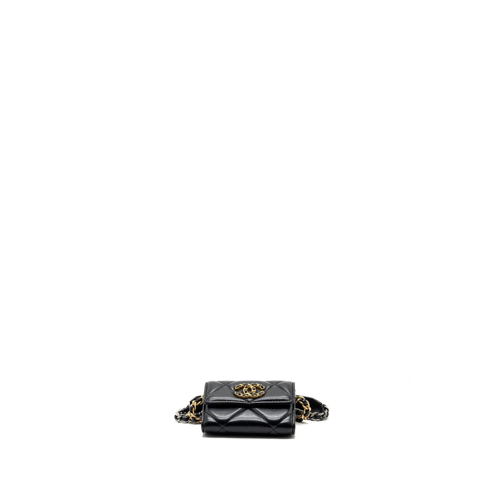 chanel-19-flap-card-holder-with-chain-lambskin-black-multicolor-hardware