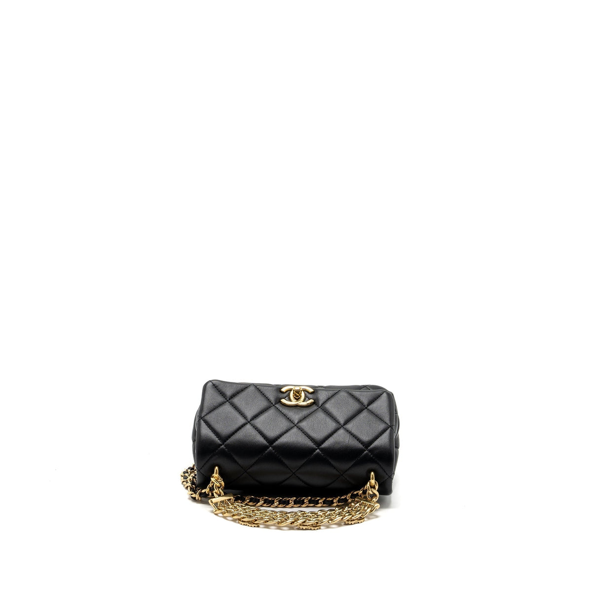 chanel-logo-chain-handle-flap-bag-lambskin-black-ghwmicrochip