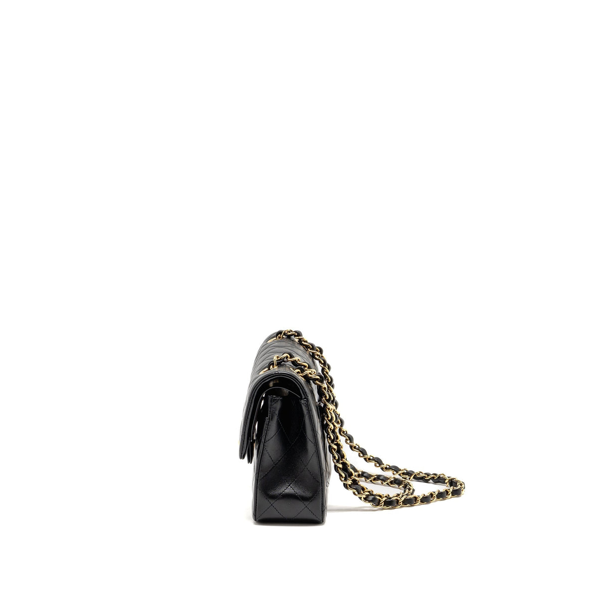 chanel-small-classic-double-flap-bag-lambskin-black-lghw-microchip