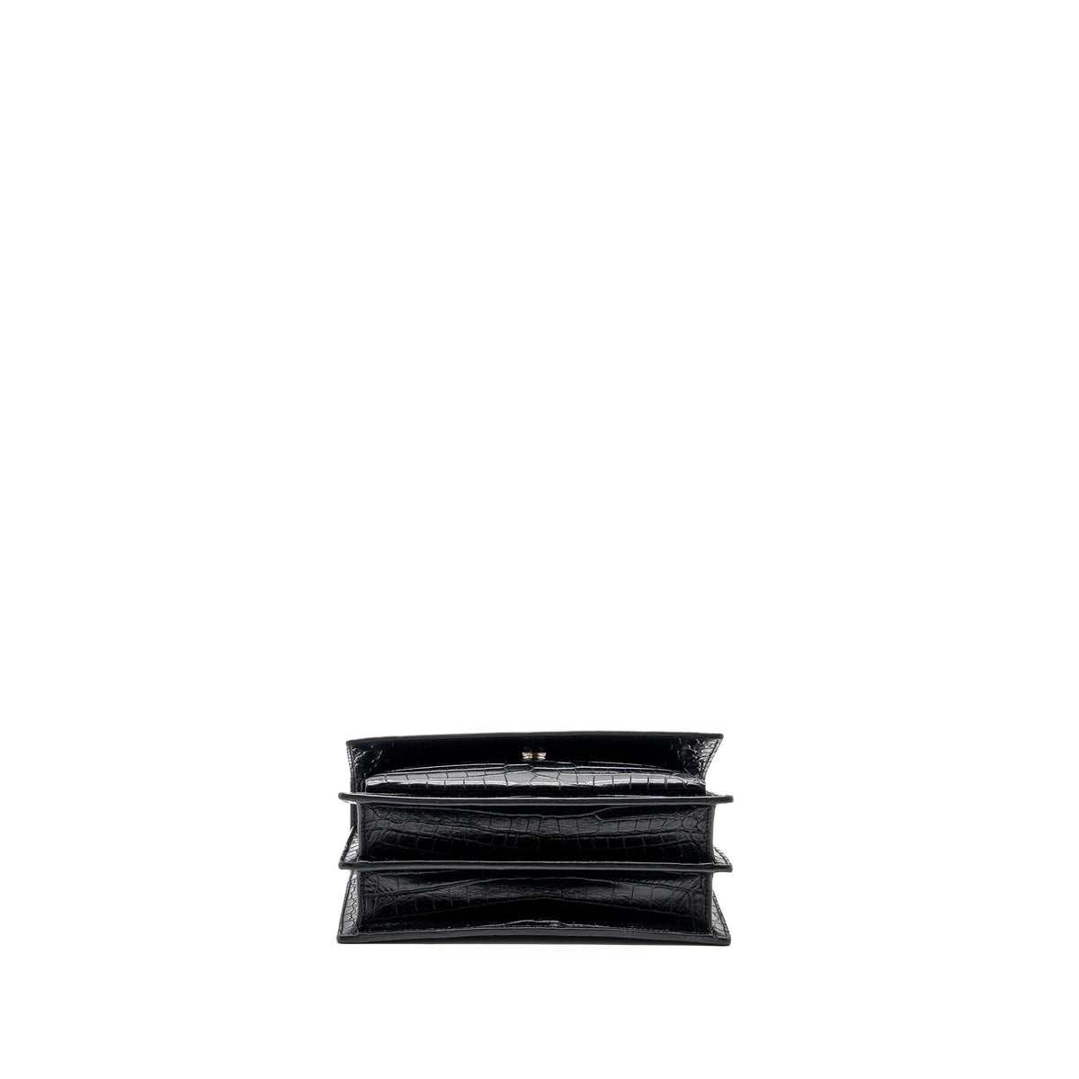 saint-laurent-sunset-bag-crocodile-embossed-black-shw
