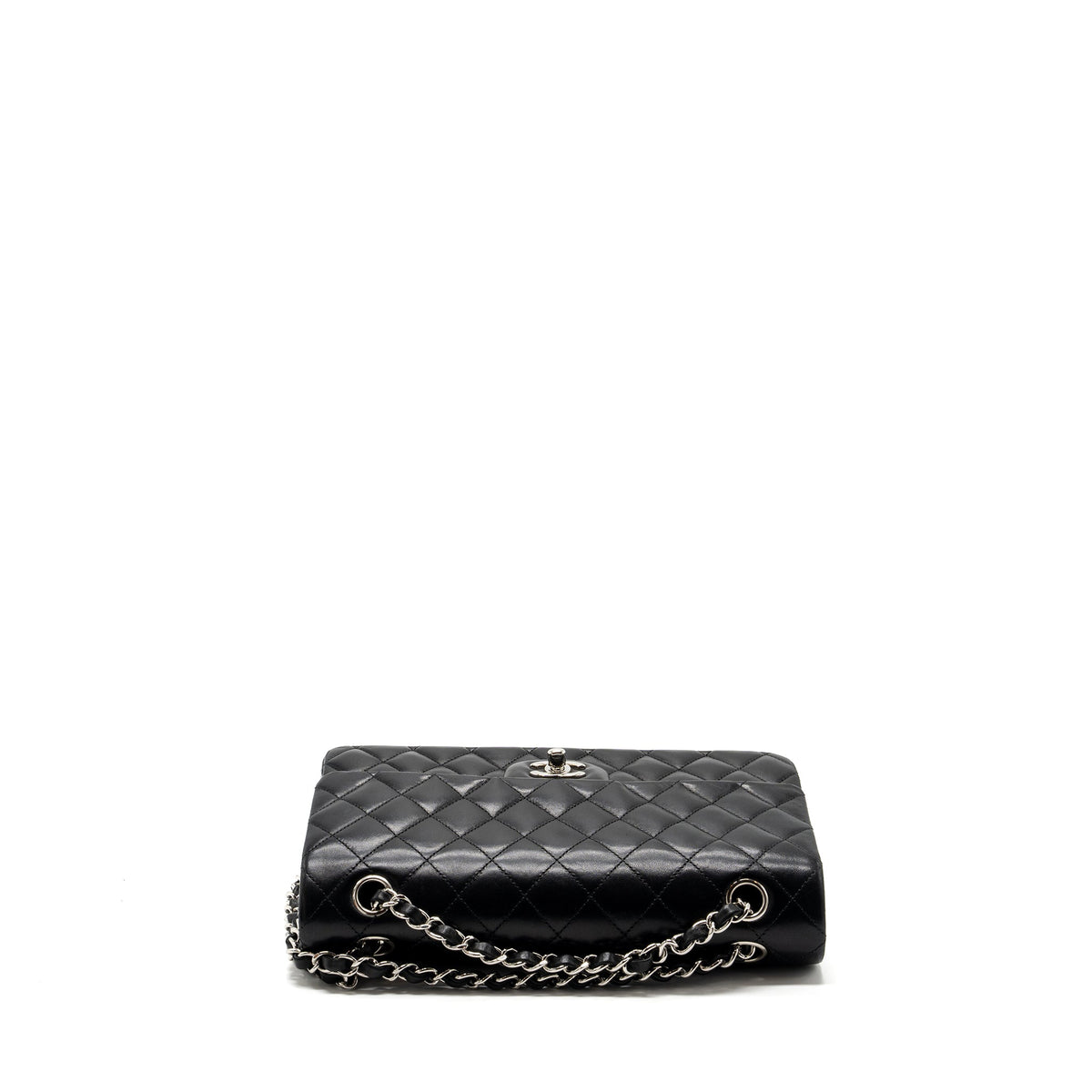 chanel-medium-classic-double-flap-bag-lambskin-black-shw-copy