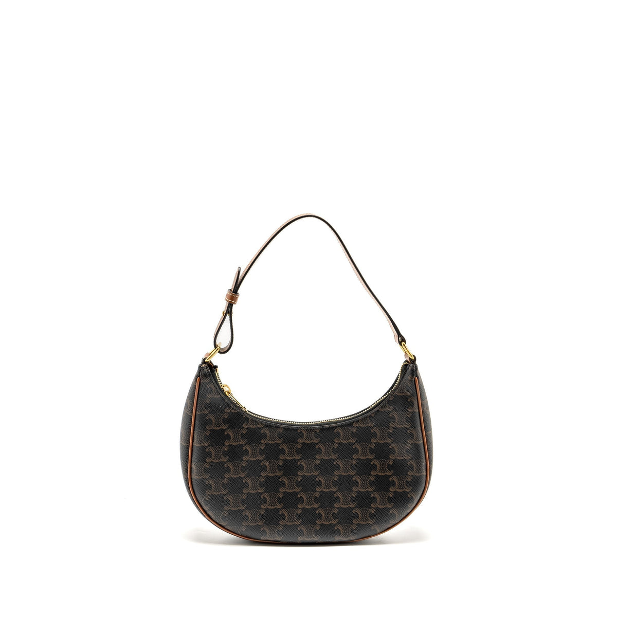 celine-ava-bag-triomphe-canvas-calfskin-brown-ghw-1