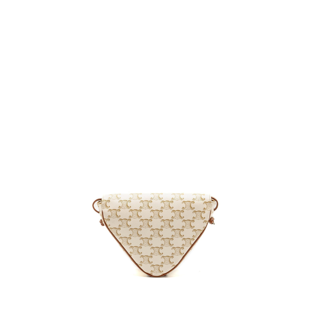 celine-triangle-shoulder-bag-triomphe-canvas-white-tan