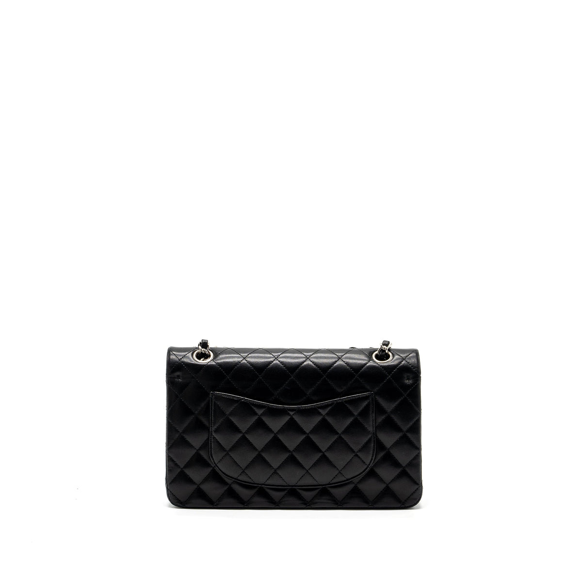 chanel-medium-classic-double-flap-bag-lambskin-black-shw-copy