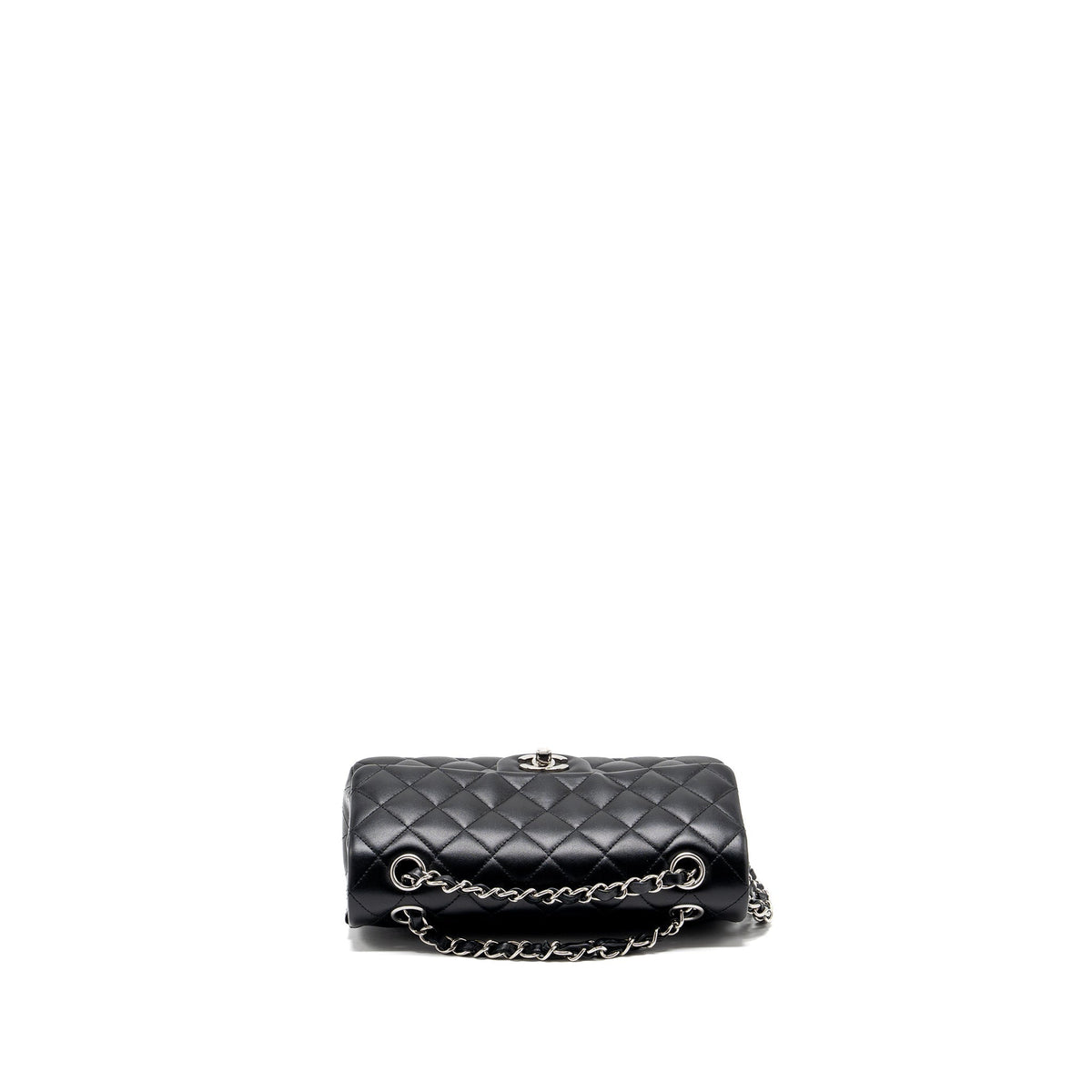 chanel-small-classic-double-flap-bag-lambskin-black-shwmicrochip