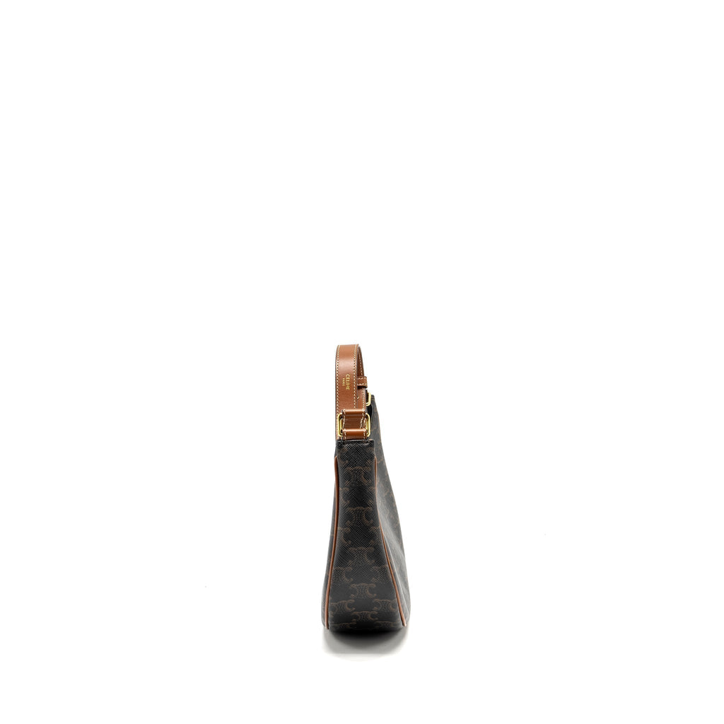 celine-ava-bag-triomphe-canvas-calfskin-brown-ghw-1