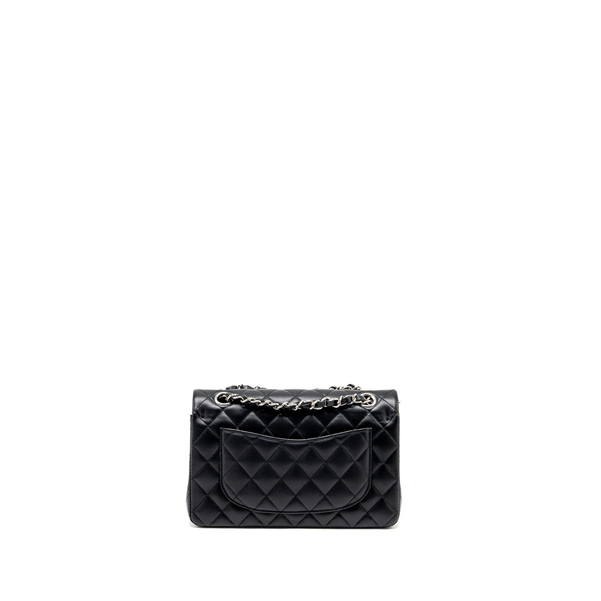 chanel-small-classic-double-flap-bag-lambskin-black-shwmicrochip