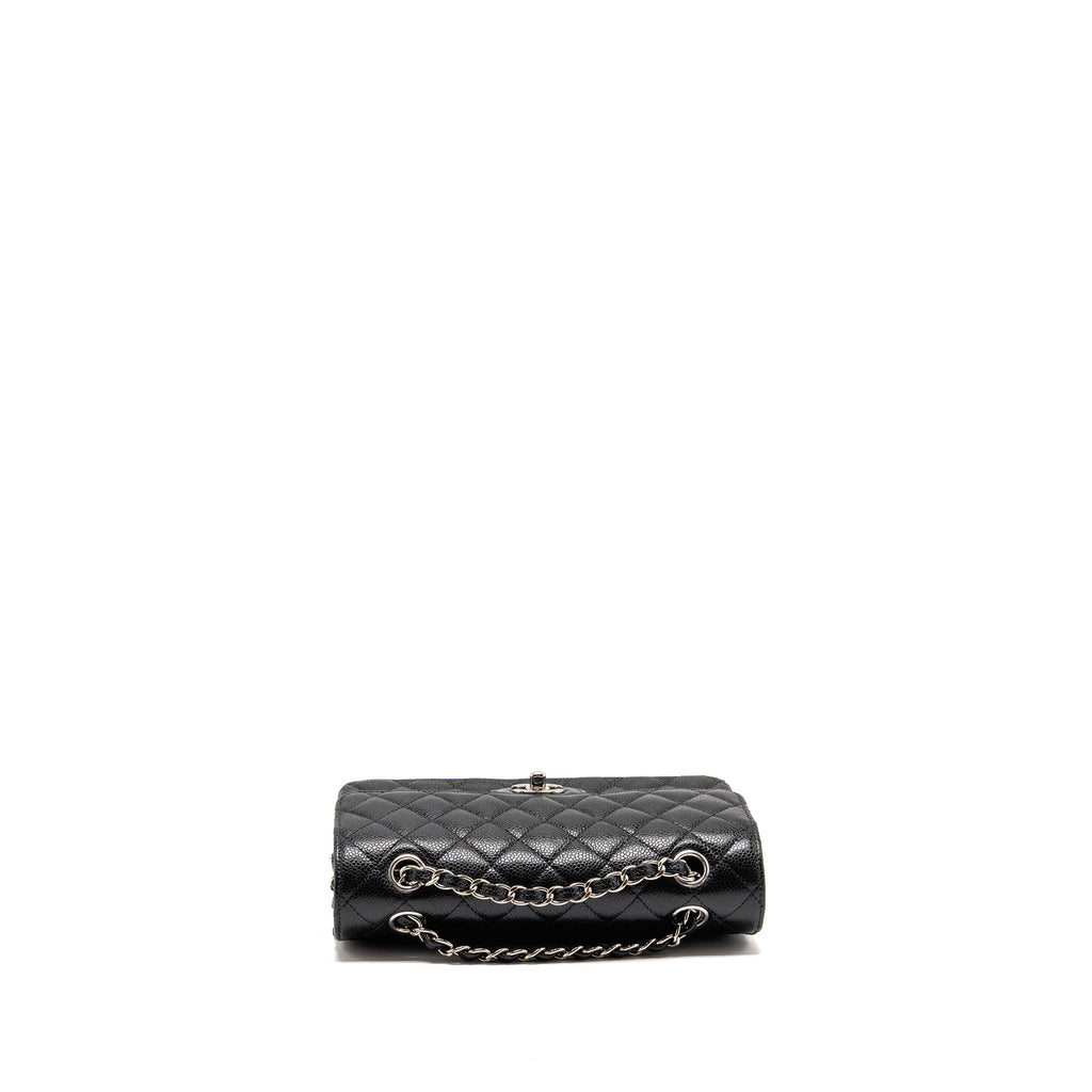 chanel-small-classic-double-flap-bag-caviar-black-shw-copy