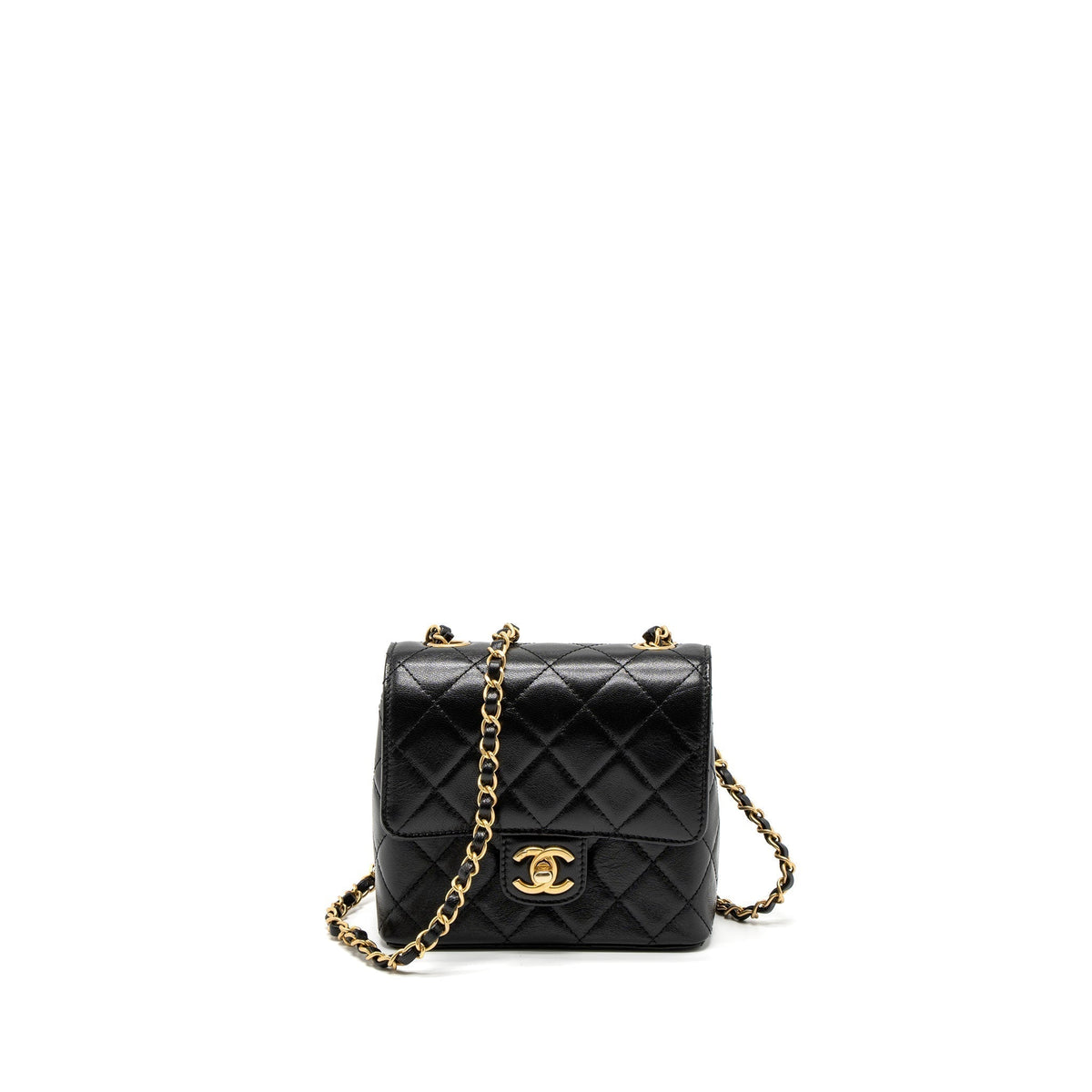 chanel-22k-retro-new-classic-square-mini-flap-bag-goatskin-black-brushed-ghw-microchip