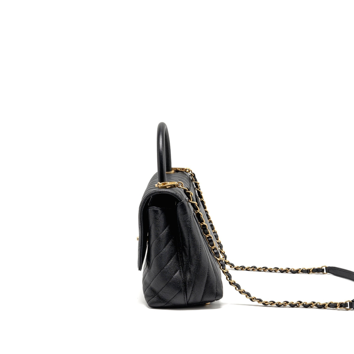 chanel-medium-chevron-coco-handle-caviar-black-ghw