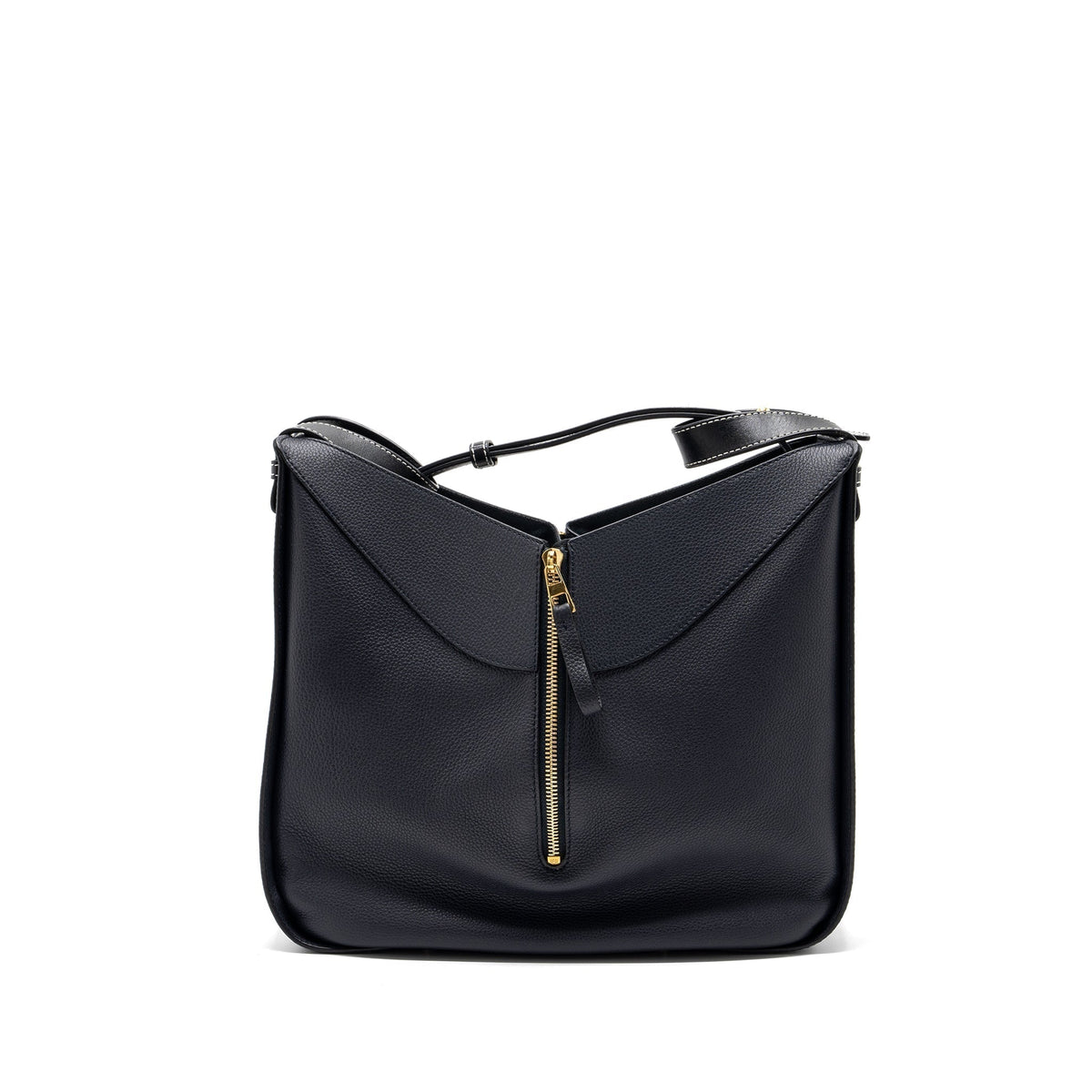 loewe-medium-hammock-bag-grained-calfskin-dark-blue-ghw