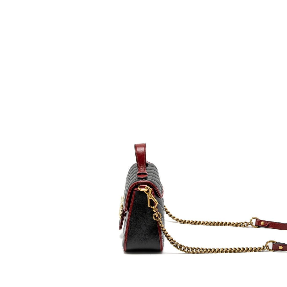 gucci-gg-marmont-mini-top-handle-bag-calfskin-black-red-ghw-1
