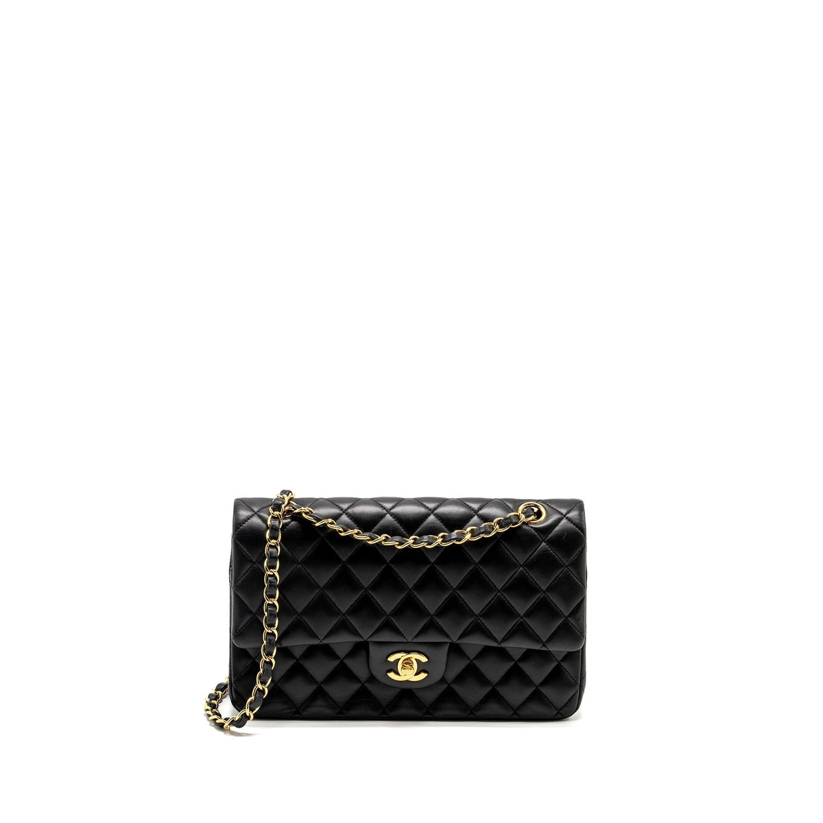 chanel-medium-classic-double-flap-bag-lambskin-black-ghw-9
