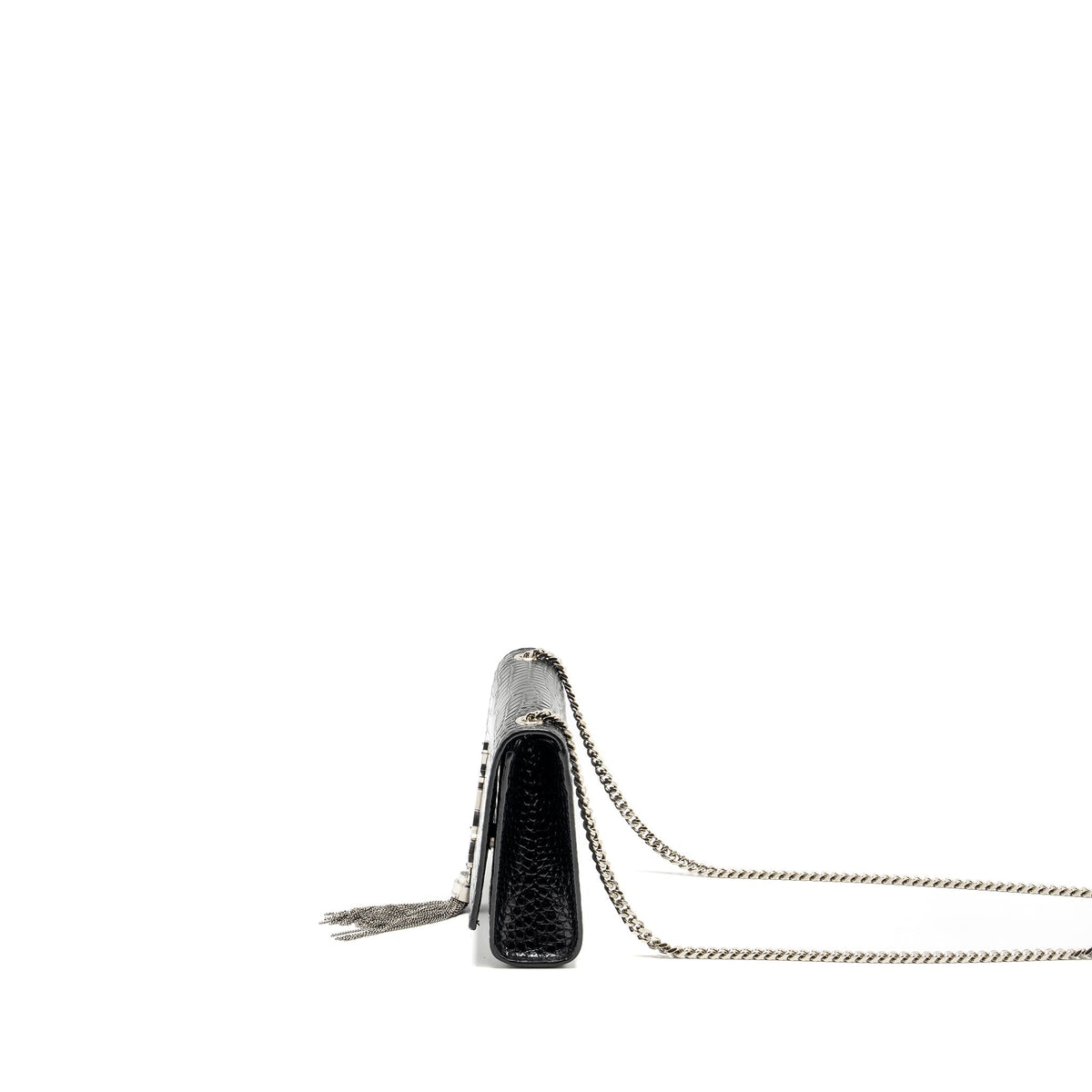 saint-laurent-ysl-kate-small-chain-wallet-with-tassel-in-crocodile-embossed-black-shw