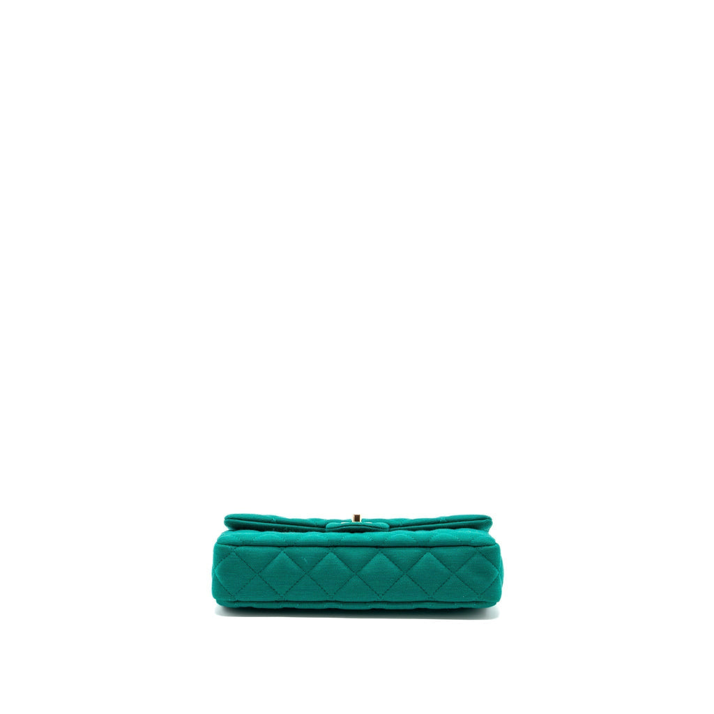 chanel-23a-classic-flap-clutch-fabric-green-lghwmicrochip