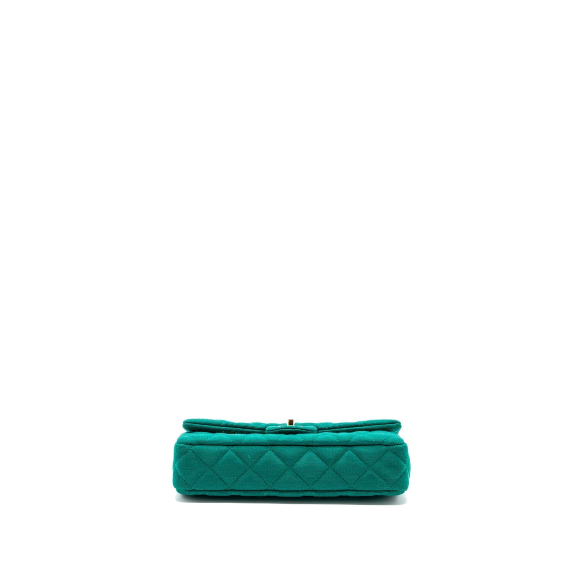 chanel-23a-classic-flap-clutch-fabric-green-lghwmicrochip