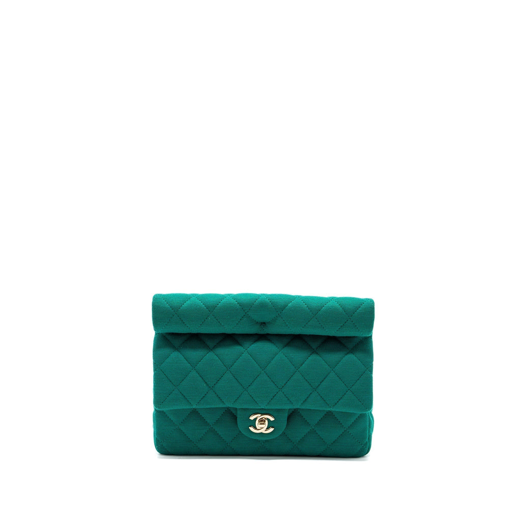 chanel-23a-classic-flap-clutch-fabric-green-lghwmicrochip
