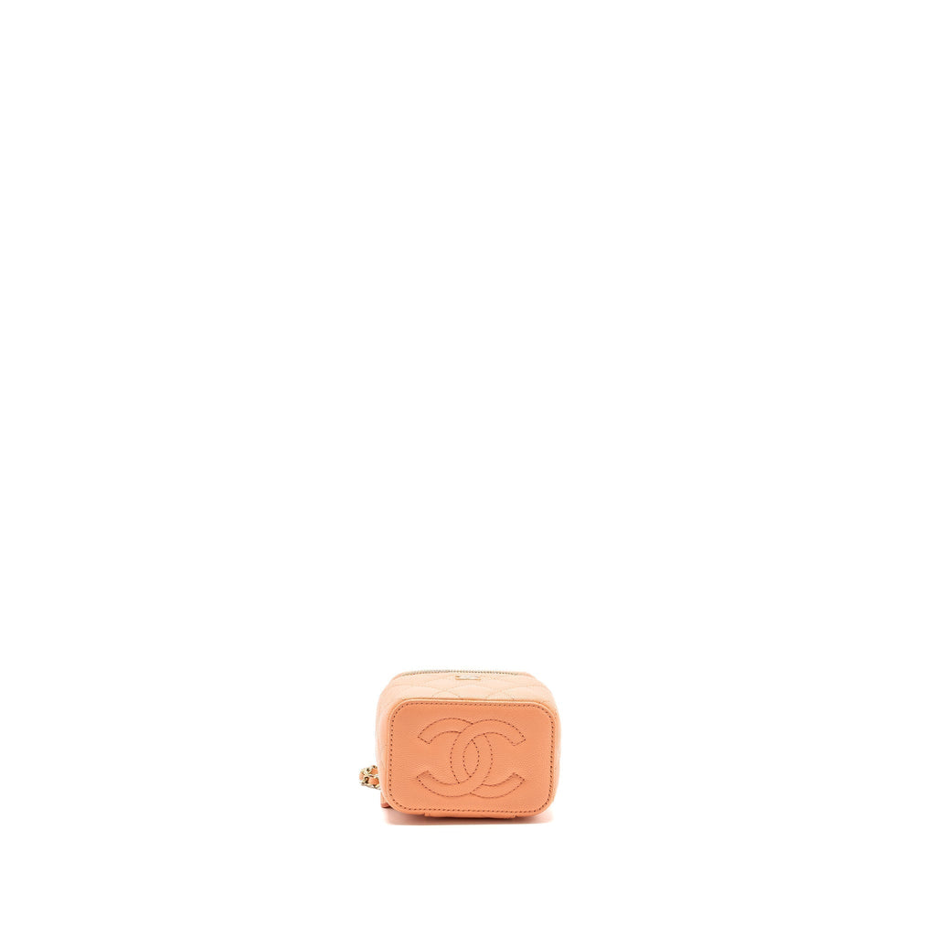 chanel-mini-vanity-with-chains-caviar-orange-pink-lghwmicrochip