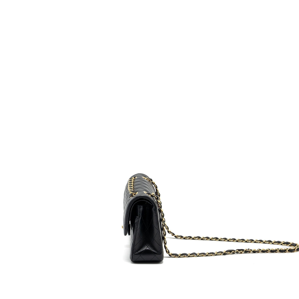 chanel-small-classic-double-flap-bag-lambskin-black-ghw-copy