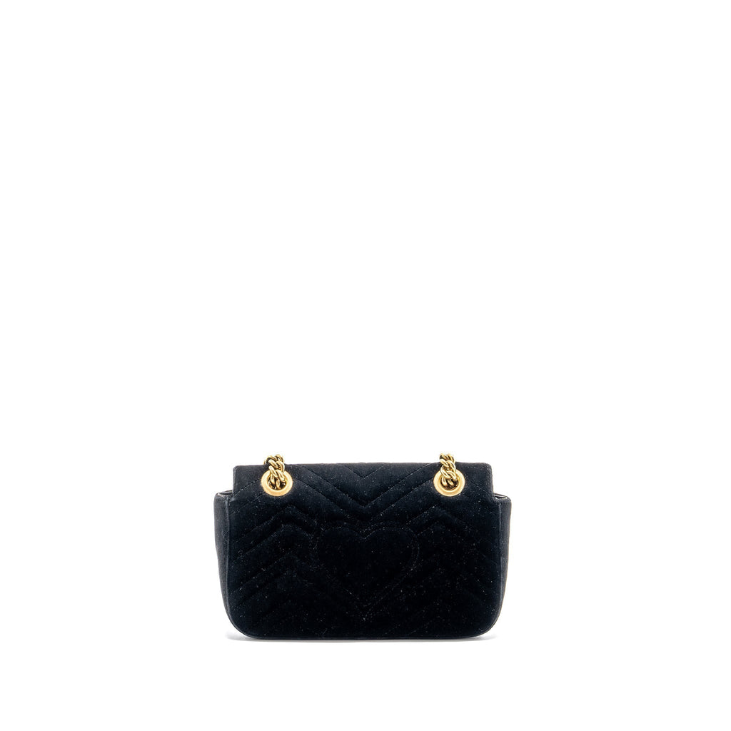 gucci-mini-marmont-velvet-black-ghw-1