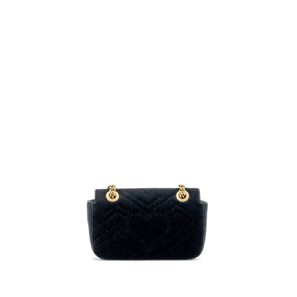 gucci-mini-marmont-velvet-black-ghw-1