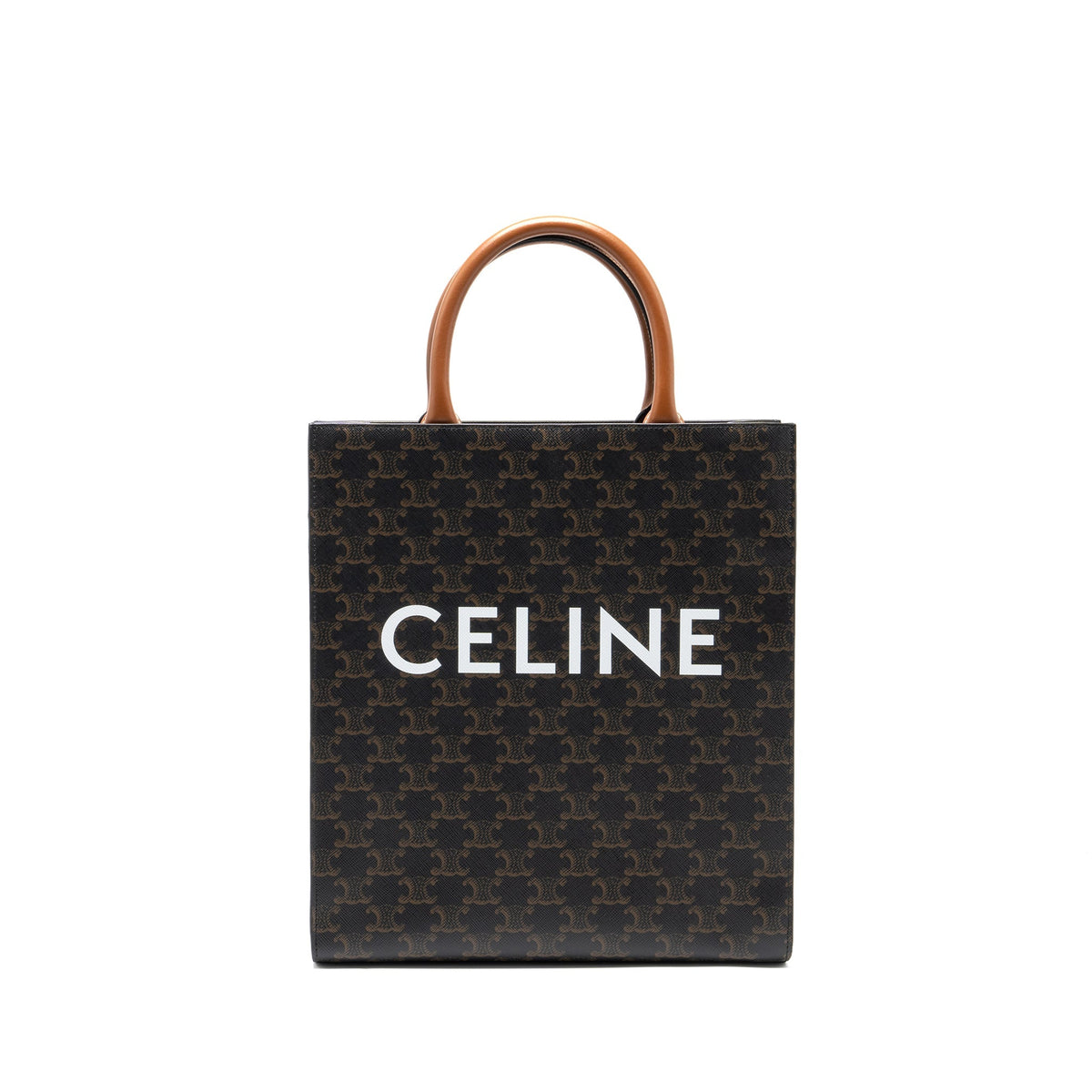 celine-small-cabas-vertical-in-triomphe-canvas-calfskin-tan-ghw