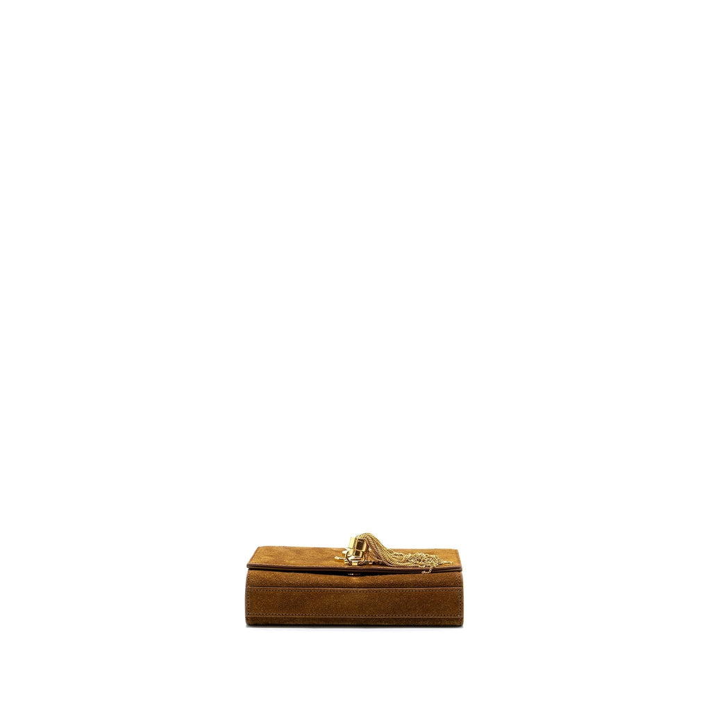 saint-laurent-kate-chain-wallet-with-tassel-suede-leather-brown-ghw
