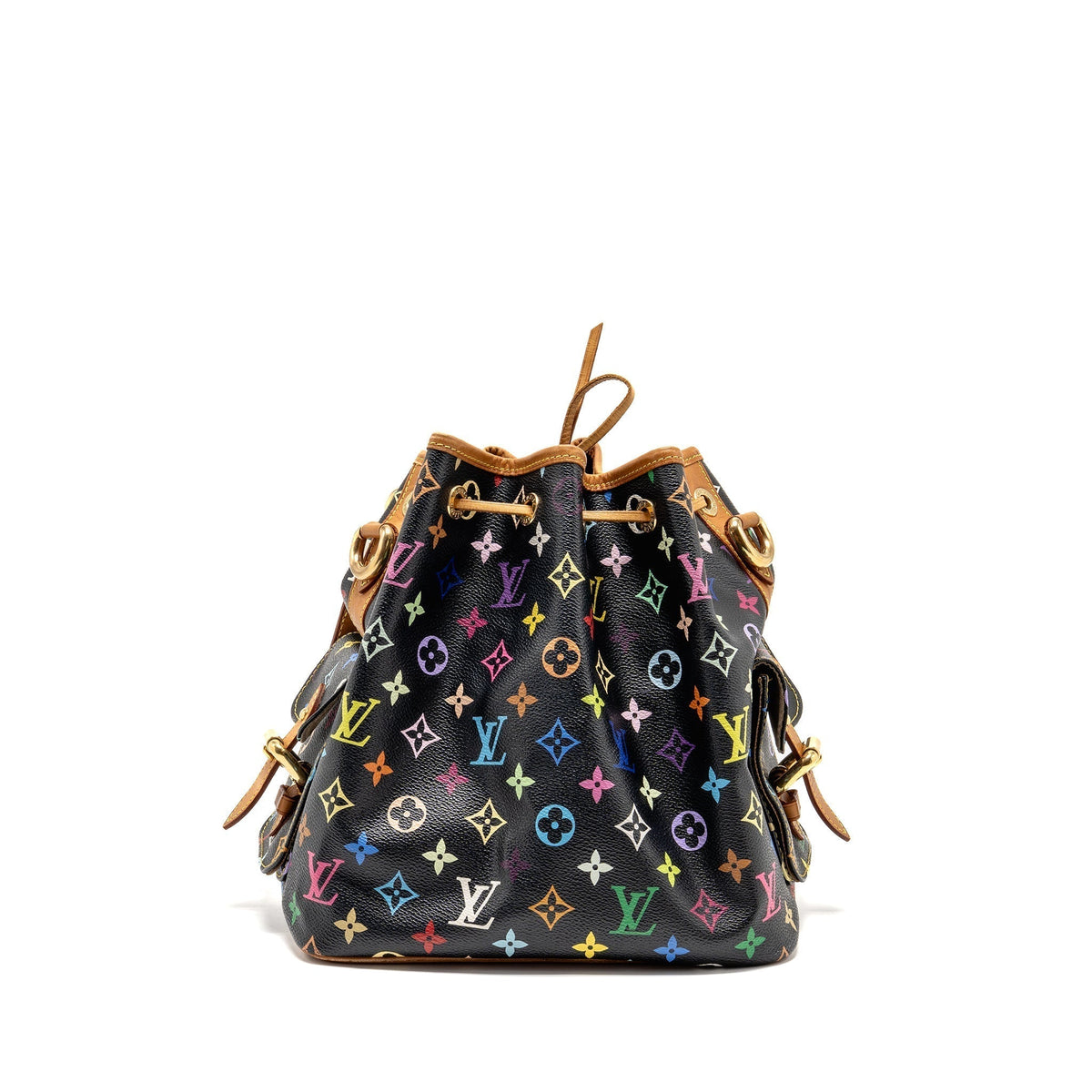 louis-vuitton-petit-noe-black-multicolour-monogram-canvas-ghw-1