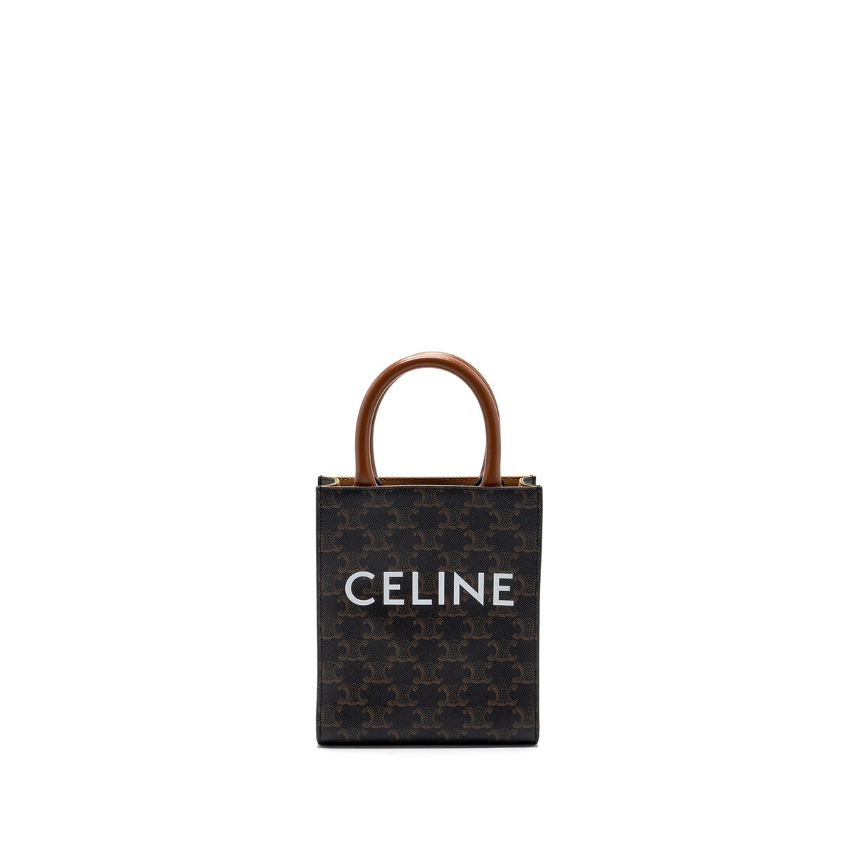 celine-mini-vertical-cabas-triomphe-canvas-brown-ghw-2
