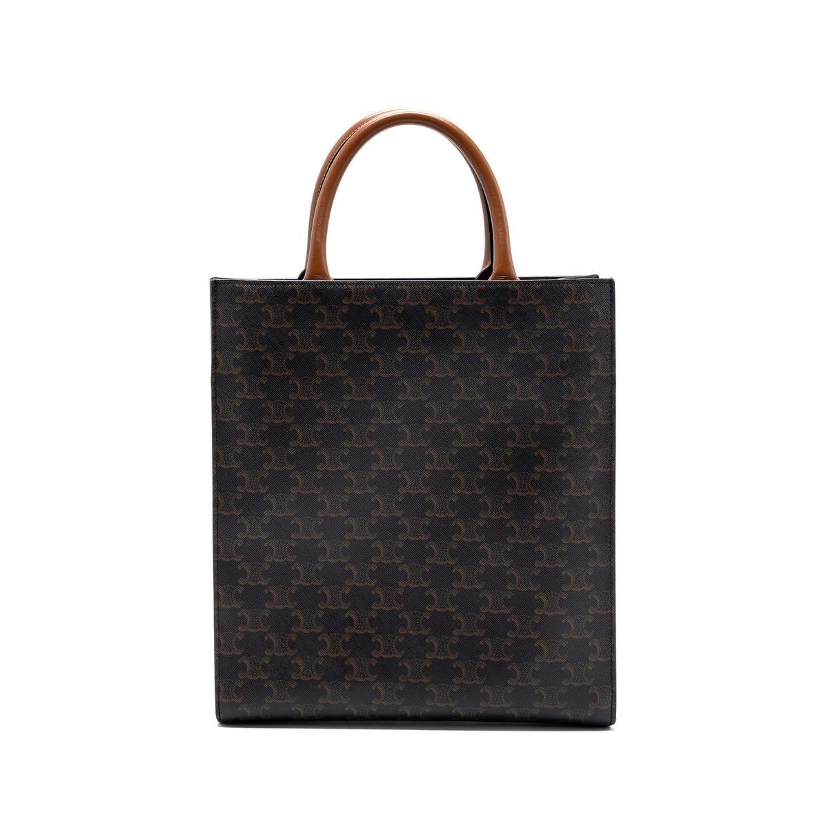 celine-vertical-cabas-triomphe-canvas-leather-ghw