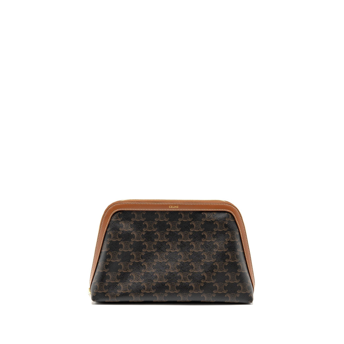 celine-large-cosmetic-pouch-triomphe-canvas-calfskin-tan-ghw