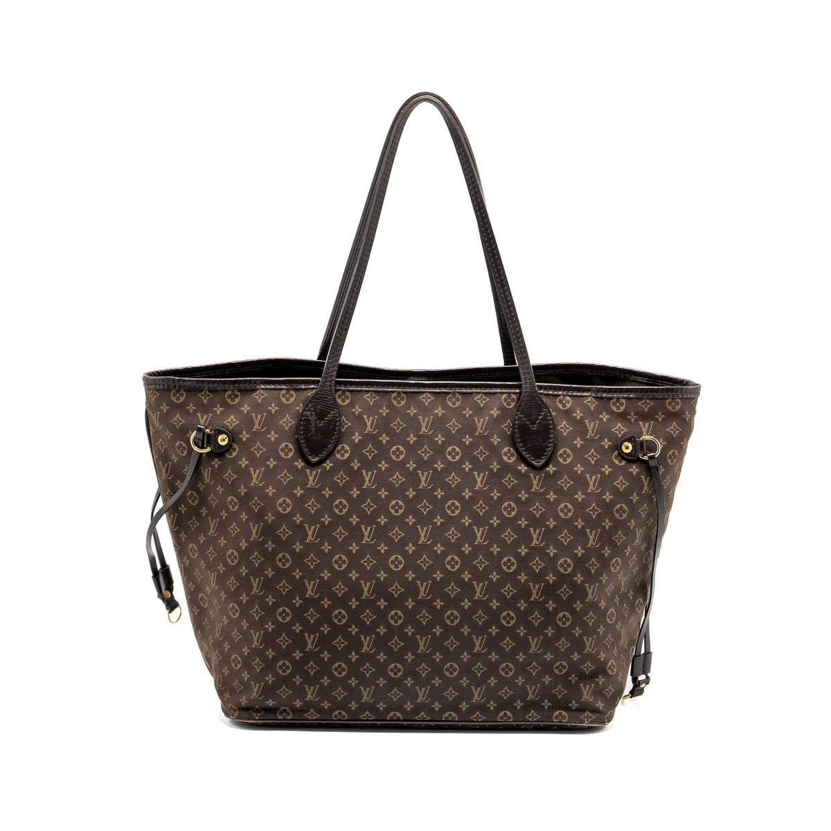 louis-vuitton-vintage-neverfull-mm-fabric-dark-brown-ghw