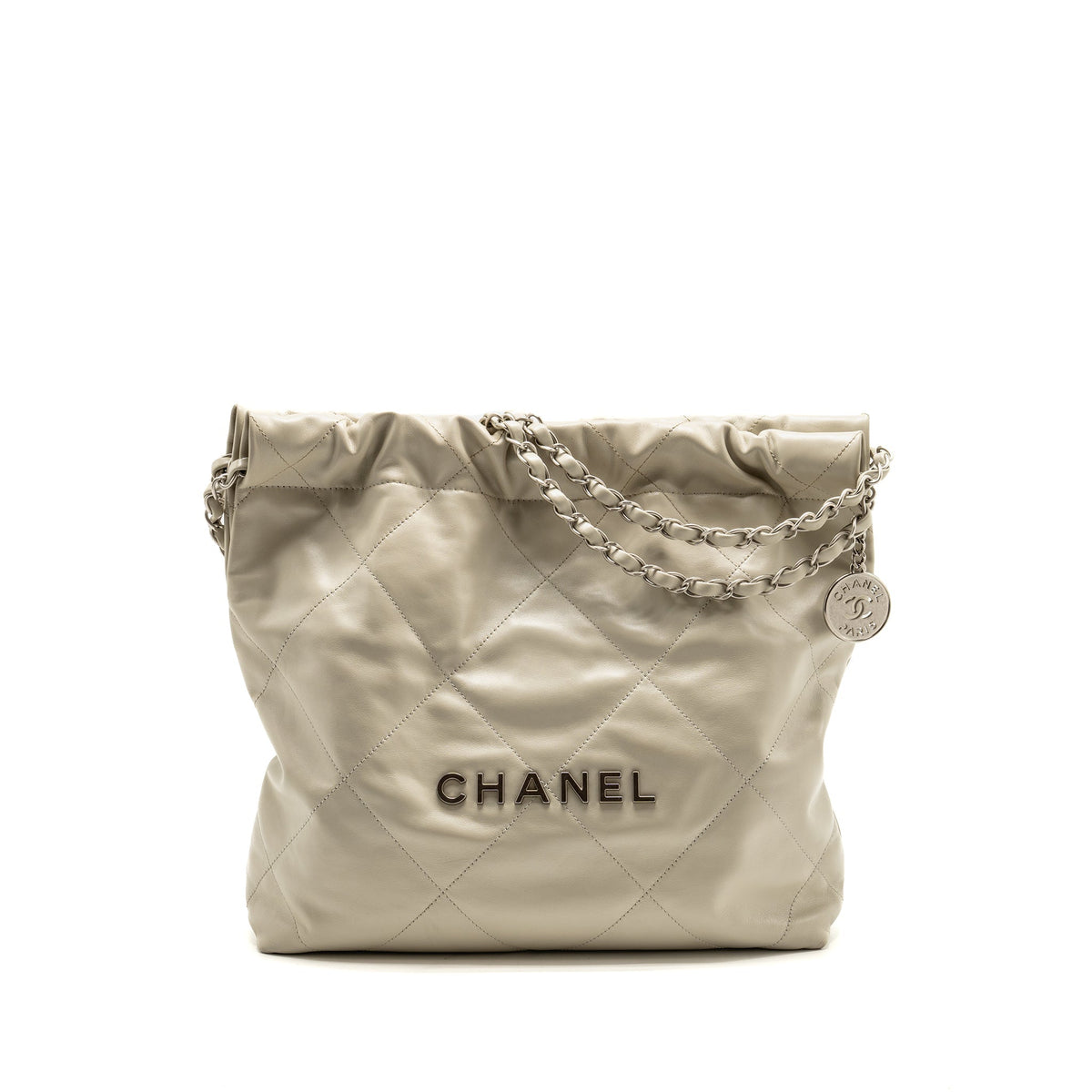 chanel-small-22-shiny-calfskin-light-grey-shw-microchip