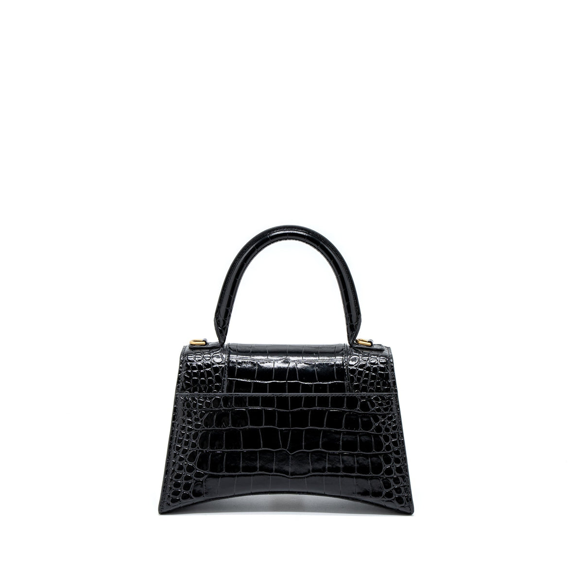 balenciaga-hourglass-small-handbag-croc-embossed-calfskin-black-ghw