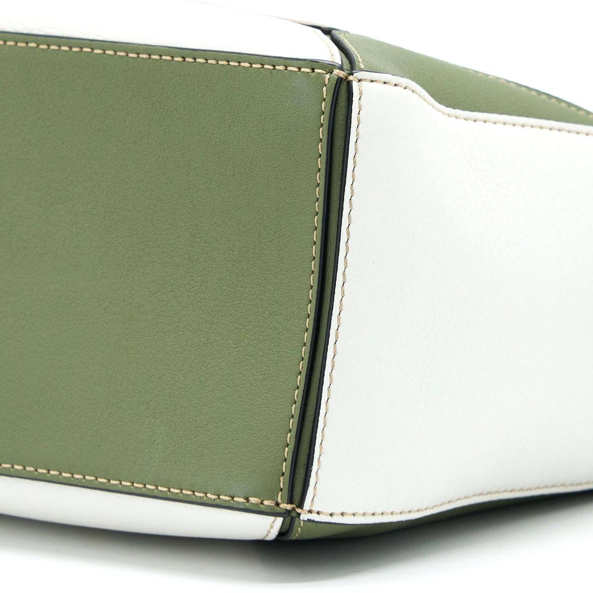 loewe-small-puzzle-colorblock-beige-white-green-shw