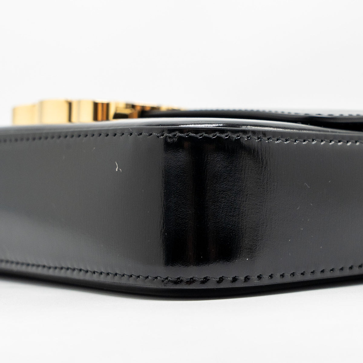 celine-triomphe-shoulder-bag-shiny-calfskin-black-ghw-2