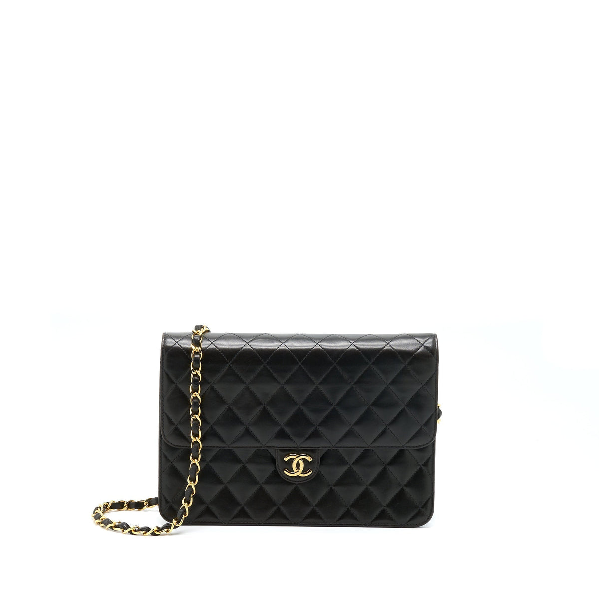 chanel-vintage-flap-bag-lambskin-black-ghw