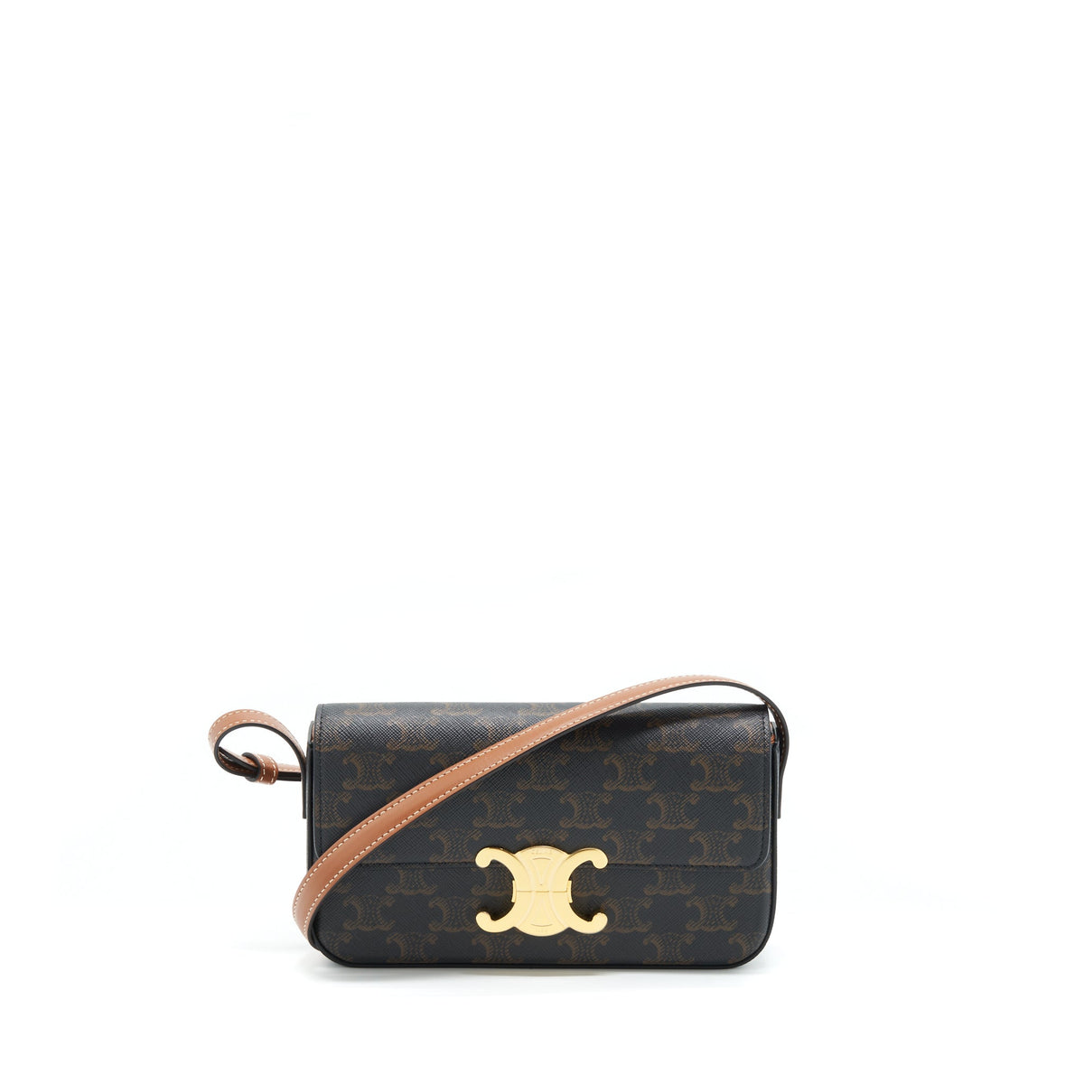 celine-triomphe-shoulder-bag-triomphe-canvas-calfskin-lghw