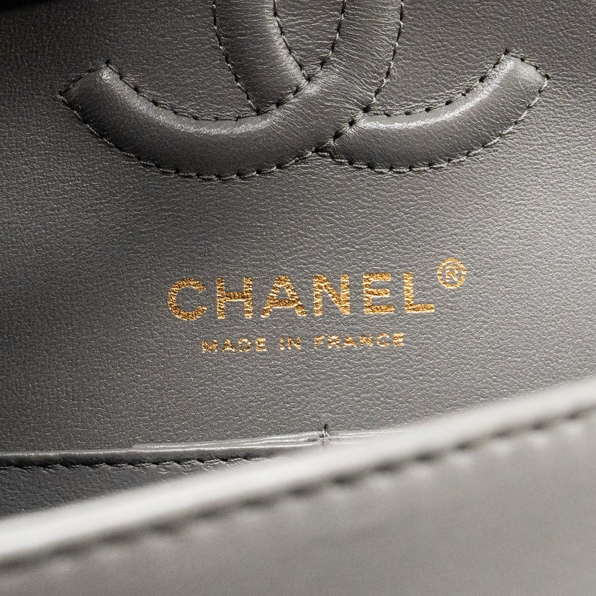 chanel-small-classic-double-flap-bag-lambskin-grey-lghw-microchip