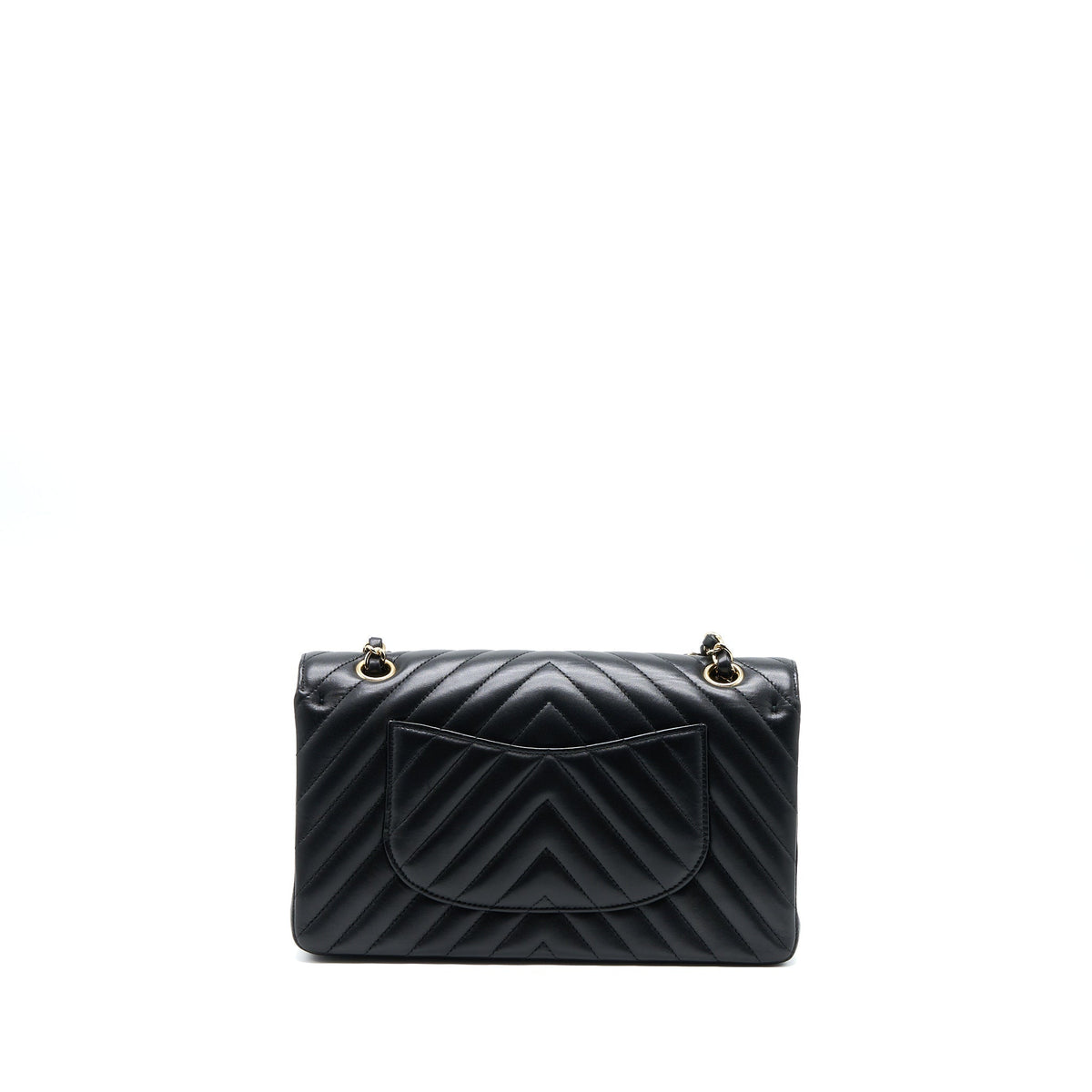 copy-of-chanel-medium-chevron-classic-double-flap-lambskin-black-lghw