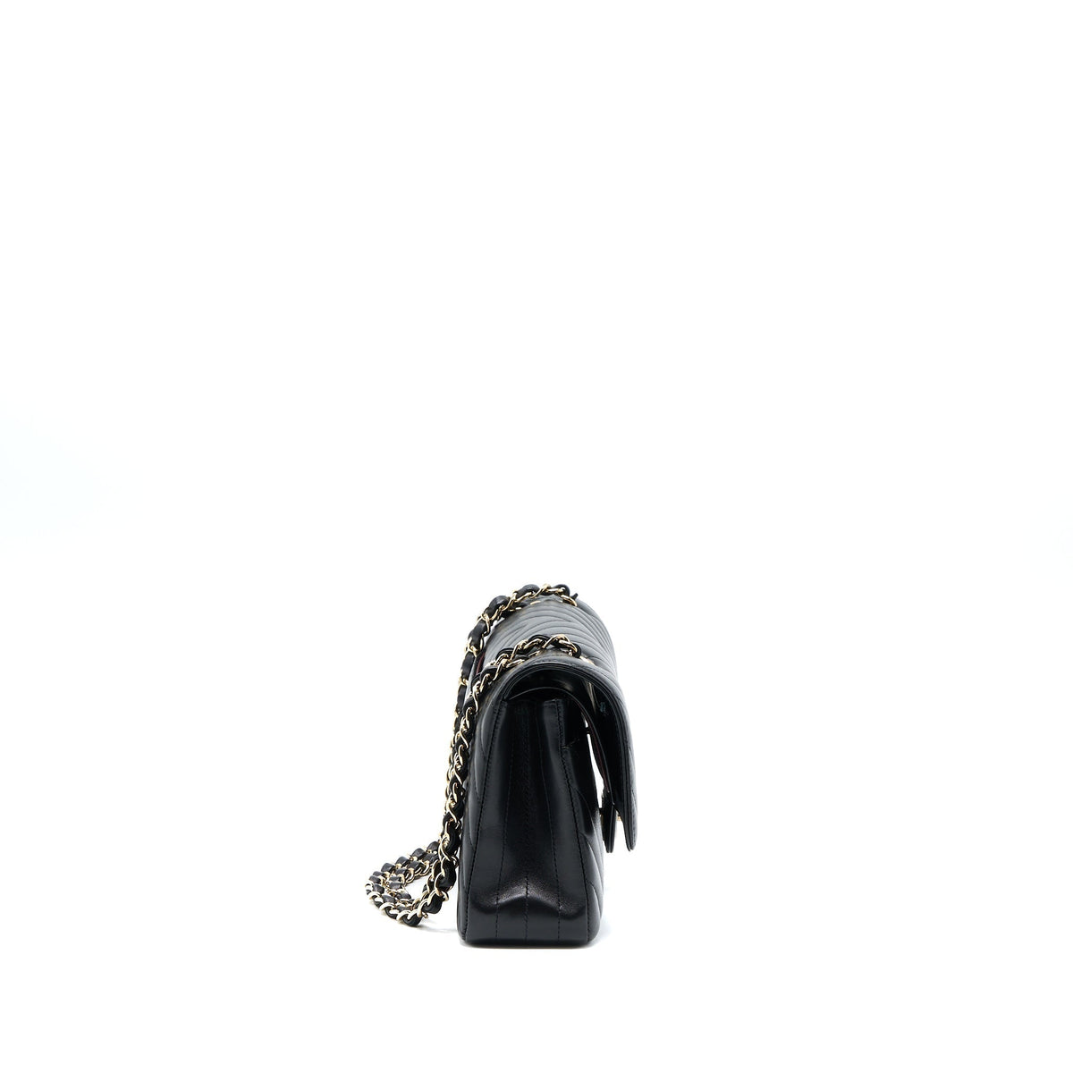 copy-of-chanel-medium-chevron-classic-double-flap-lambskin-black-lghw