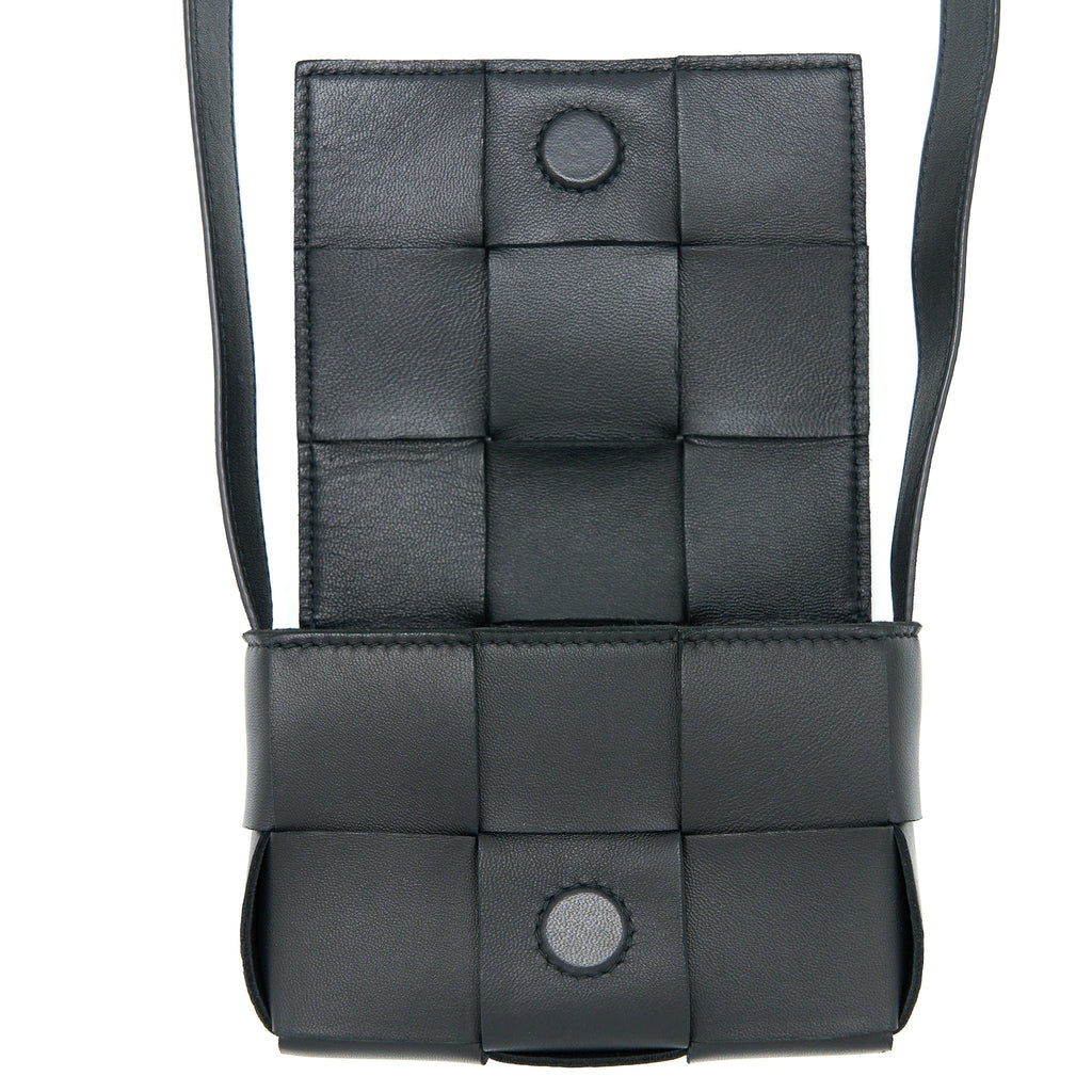 bottega-veneta-mini-cassette-intrecciato-crossbody-bag-black-lghw