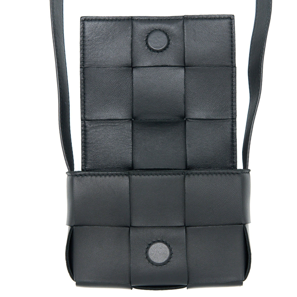 bottega-veneta-mini-cassette-intrecciato-crossbody-bag-black-lghw