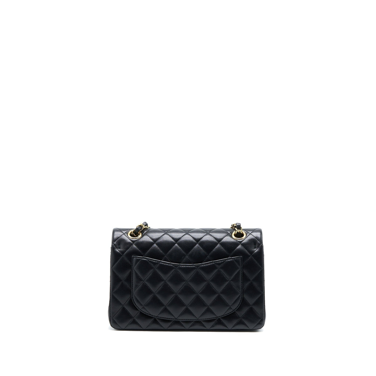 chanel-small-classic-double-flap-bag-lambskin-black-ghw-microchip