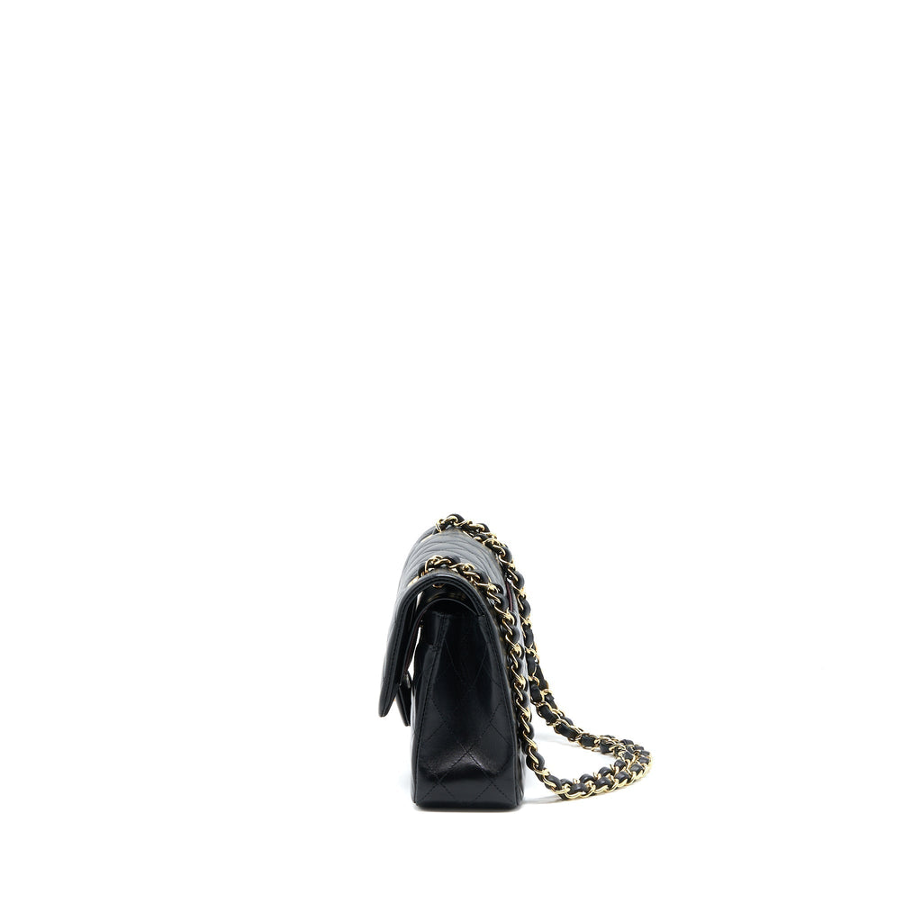 chanel-small-classic-double-flap-bag-lambskin-black-ghw-microchip