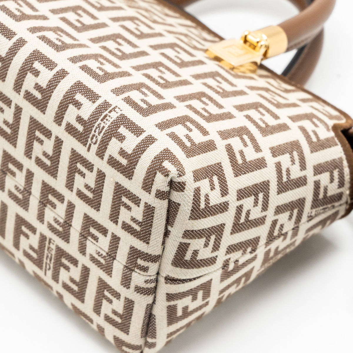 fendi-by-the-way-mini-bag-ff-canvas-leather-brown-cream-ghw