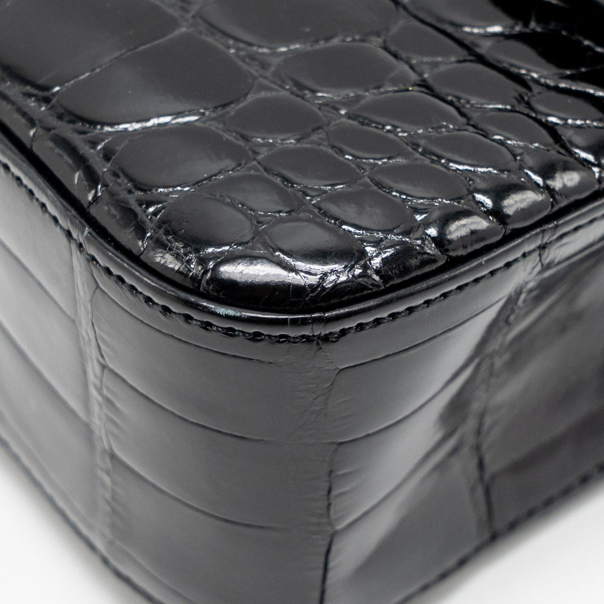 chanel-medium-classic-double-flap-bag-alligator-mississippiensis-black-ghw-copy